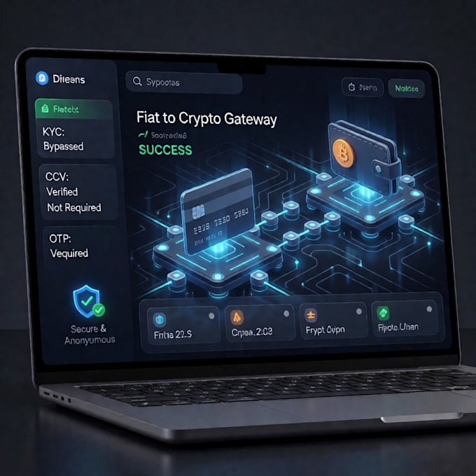 integrate secure fiat to crypto payment gateway and api