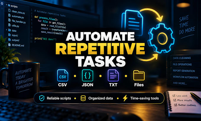 create a custom python script to automate your task