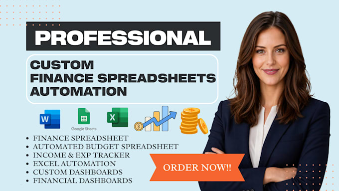 automation full custom excel finance spreadsheets, financial tracker dashboard