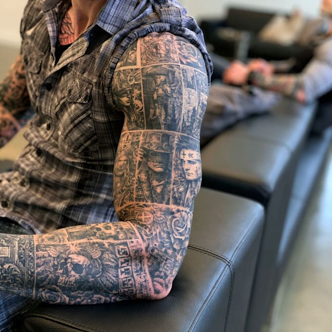 make a traditional japanese irezumi tattoo
