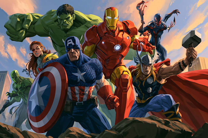 comic book illustration with comic book illustrator