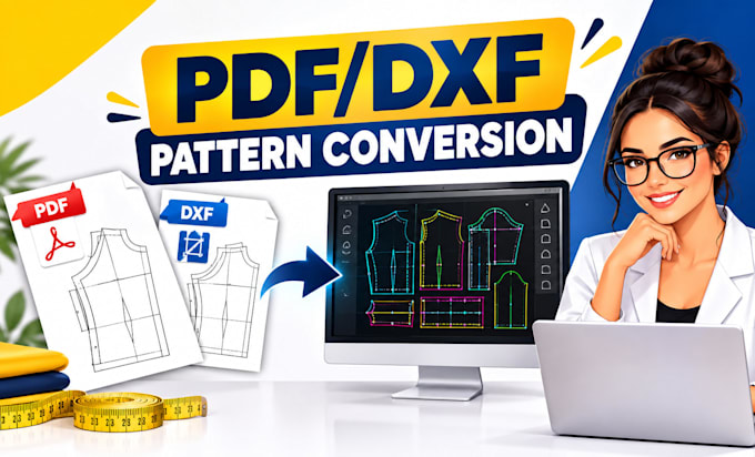 convert your sewing pattern to professional PDF or dxf