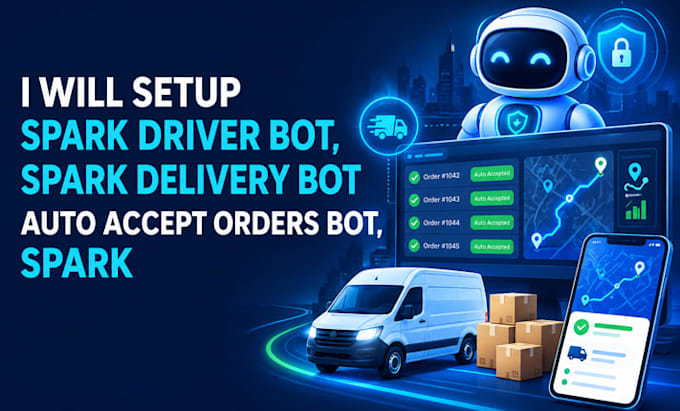 setup spark driver bot, spark delivery bot auto accept orders bot, spark