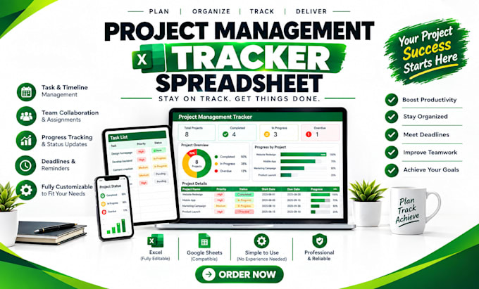 create a project management tracker in excel for your business