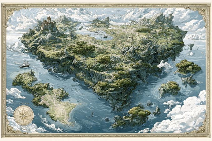 draw a custom map for fantasy