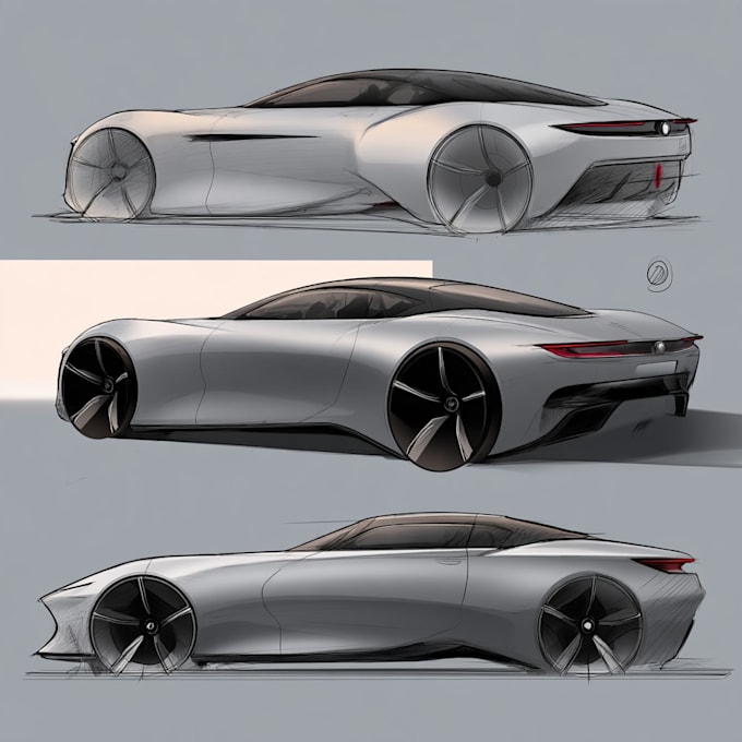 sketch and design concept car for your projectcar