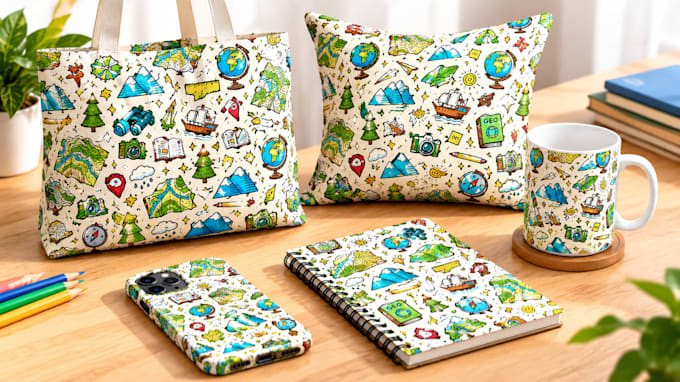 design unique seamless pattern for fabric and print products