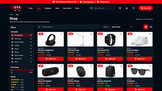 build a modern ecommerce website with nextjs and stripe