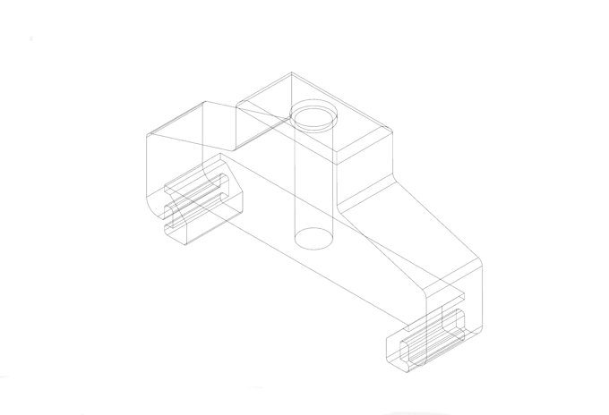 din rail end stopper 3d model and assembly
