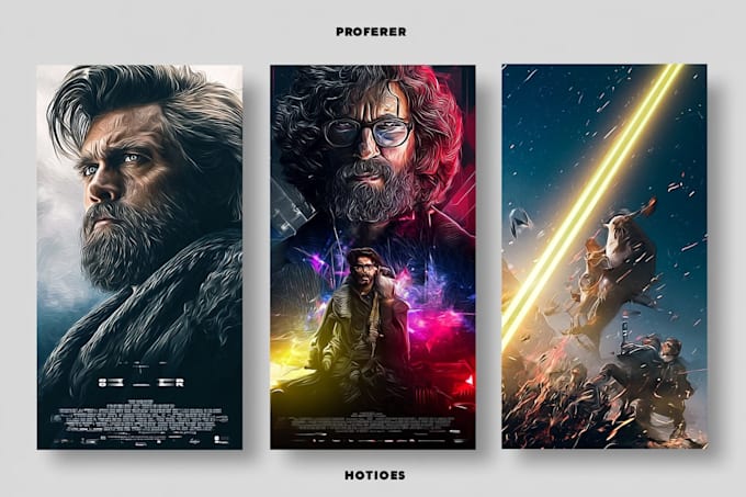design custom cinematic sci fi movie poster