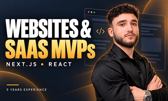 build websites and saas mvps with next js and react