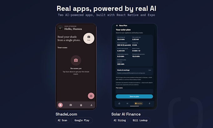 create an ios and android app with react native