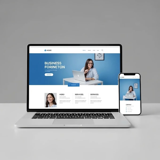 develop a responsive HTML CSS javascript website