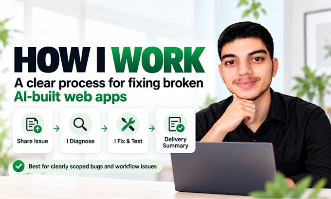 fix ai generated and vibe coded web app bugs