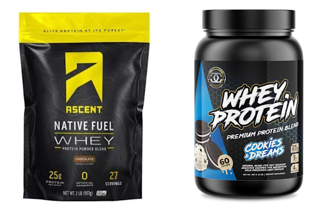 design supplement pouch packaging, wellness labels and product packaging