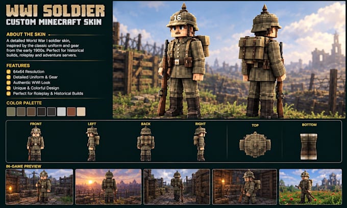create custom minecraft skin, smp pvp skin, java, furry skin minecraft texture