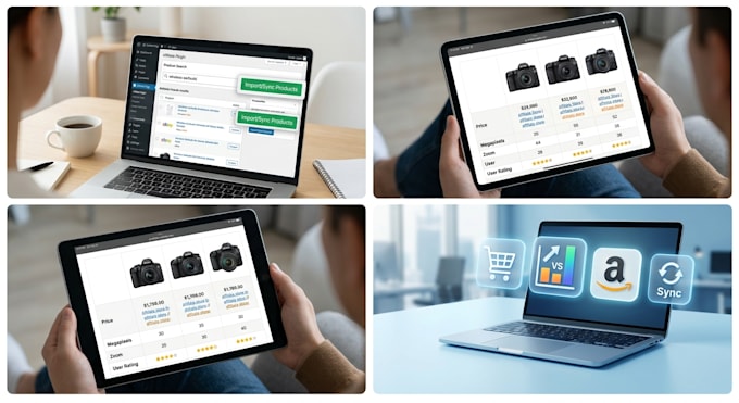 build a wordpress affiliate ecommerce website with product comparison