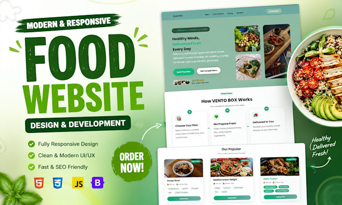build a responsive landing page
