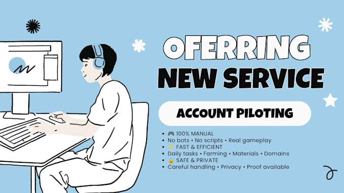 pilot, explore, and farm on your gacha game accounts