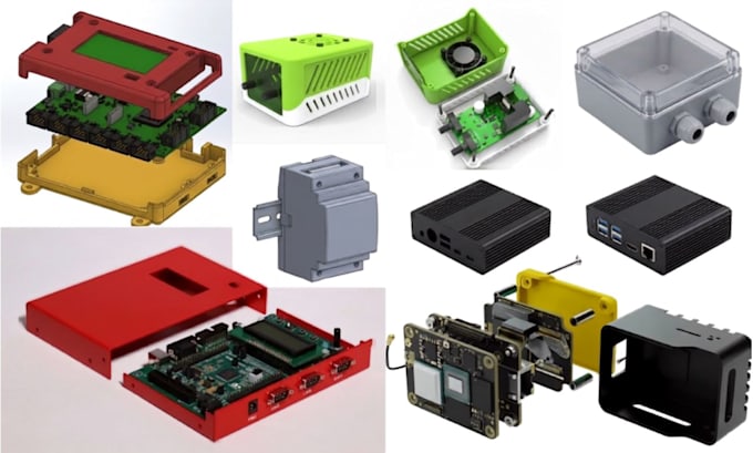 design custom 3d pcb enclosures, electronic cases and product housings