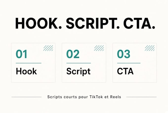write tiktok and reels scripts in french and english