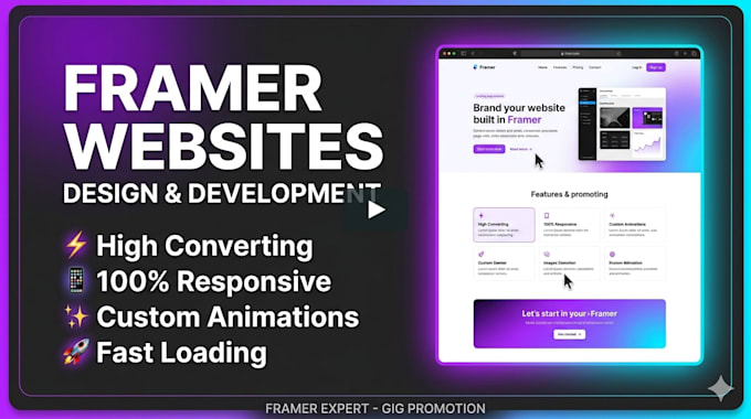 fix framer mobile responsiveness, speed, or edit templates