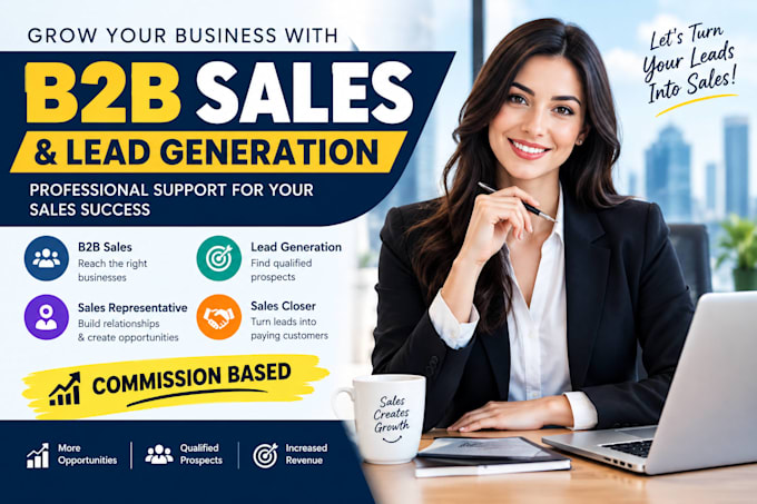 be your b2b sales representative and lead generator