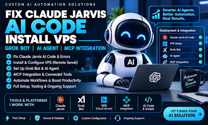 fix claude jarvis ai code install vps grok bot ai agent mcp integration