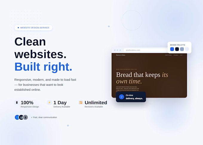 design an attractive website for your business