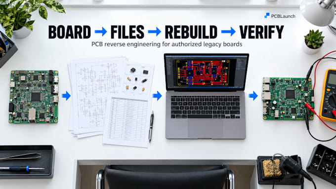 reverse engineer rebuild and reproduce your pcb