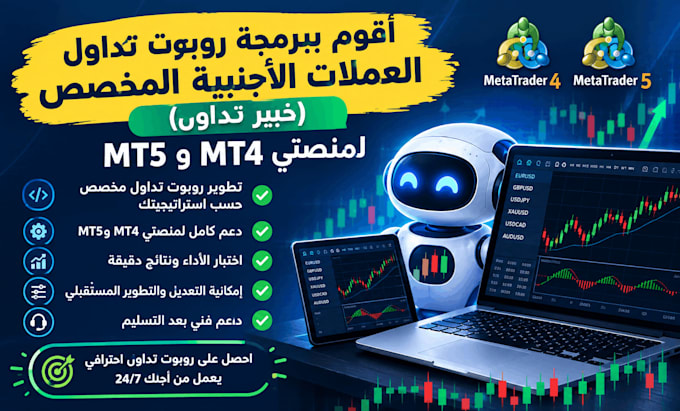 code a custom forex trading robot or expert advisor for mt4 and mt5