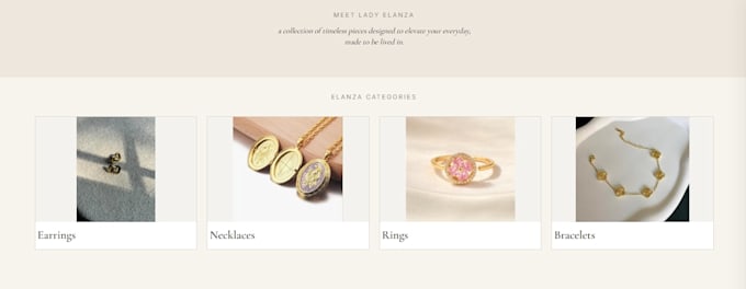 build a luxury static landing page for your brand