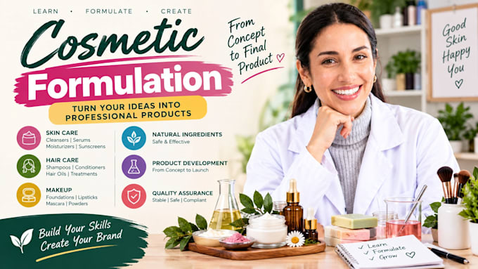 develop compliant cosmetic formulas for your beauty brand