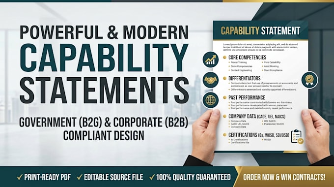 design a powerful government contracting capability statement for business