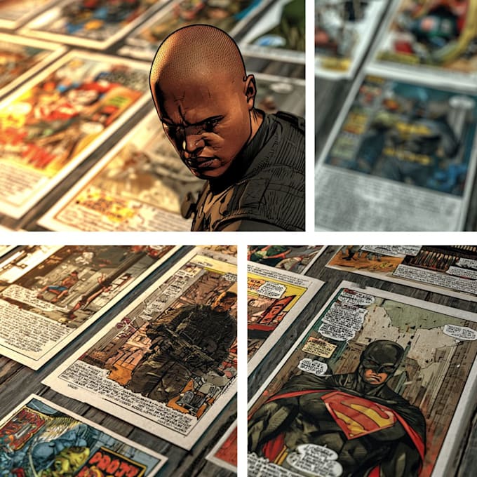 create comic book pages in any art style