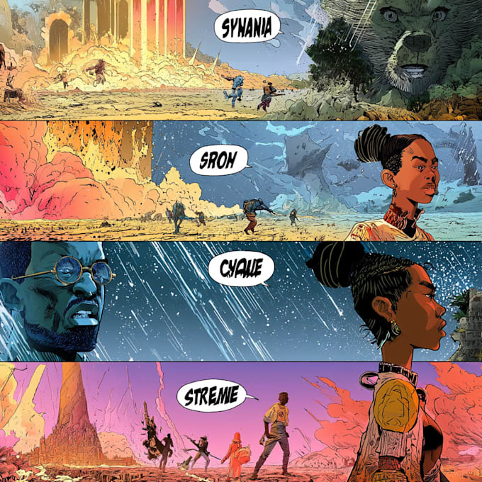 create comic book pages in any art style