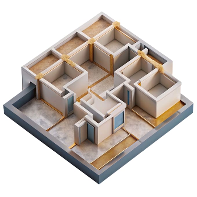 create professional 2d floor plan from sketch or PDF