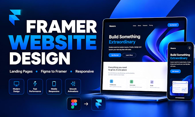 design framer website, framer landing page, figma to framer