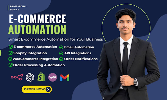 create a ecommerce automation with shopify woocommerce and email automation