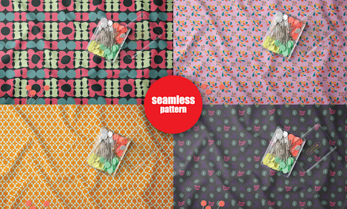 create seamless pattern design for fabric and products