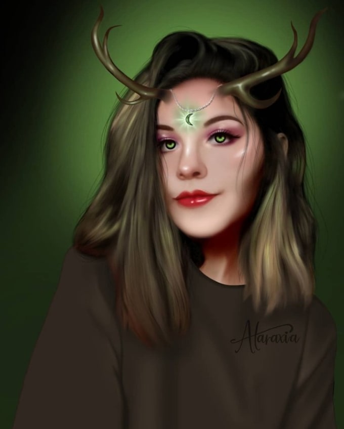 draw a digital portrait