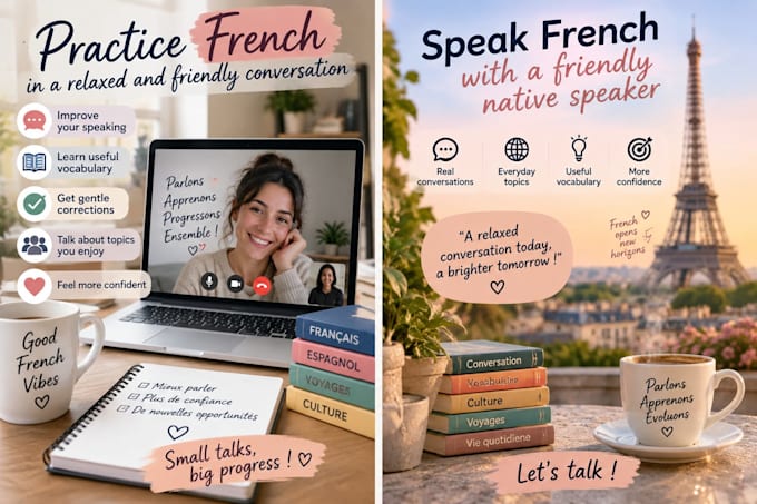 practice french conversation with spanish speakers
