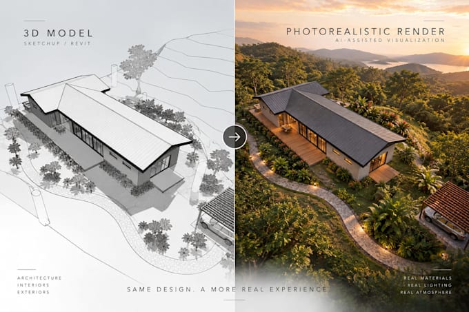 create photorealistic ai architectural renders from your 3d model