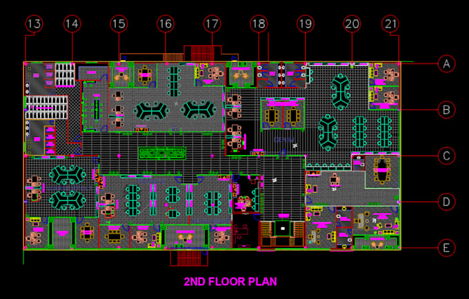 creat professional architectural 2d floor plans in autocad