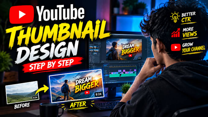 create eye catching you tube thumbnail