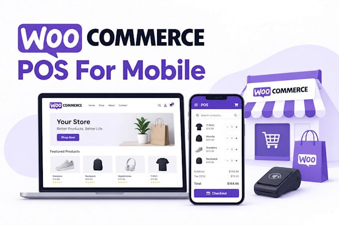 build a custom pos mobile app integrated with your woocommerce store