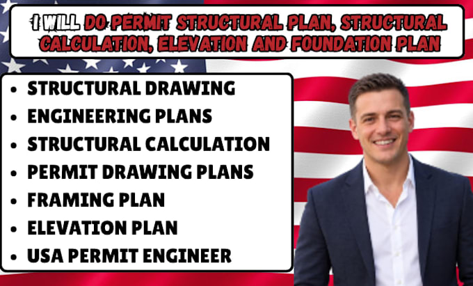 do permit structural, structural calculation, elevation and foundation plan