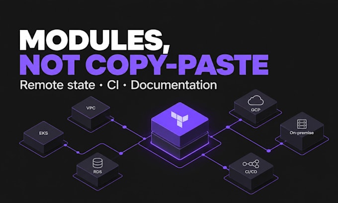 write production grade terraform for your AWS or gcp setup
