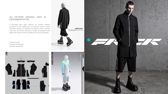 do 3d garment design, digital patternmaking and tech pack