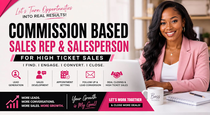 do b2b lead generation, cold calling and sales closing with commission based